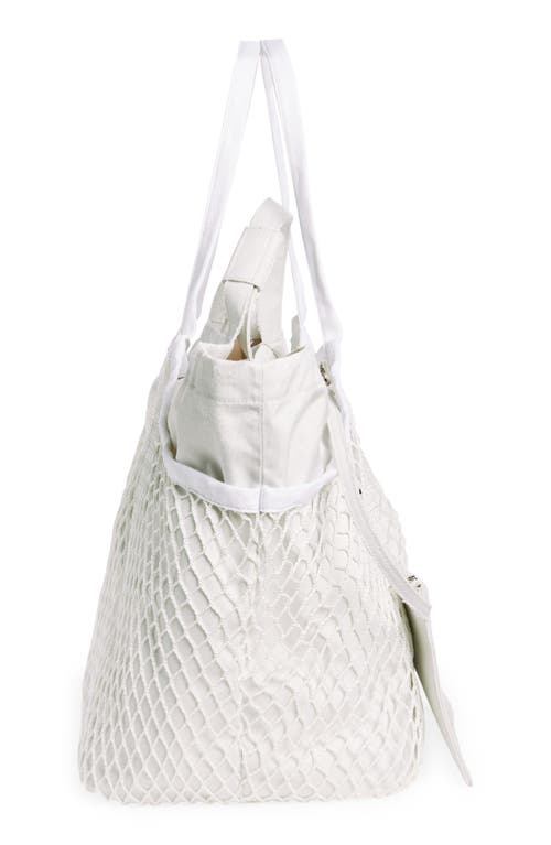 Shop Balenciaga Large 24/7 Tote In White/white/l Black