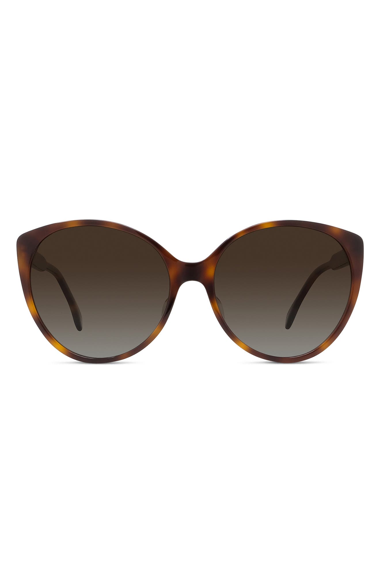 Fendi Fine 59mm Cat Eye Sunglasses in Blonde Havana /Grad Roviex at Nordstrom