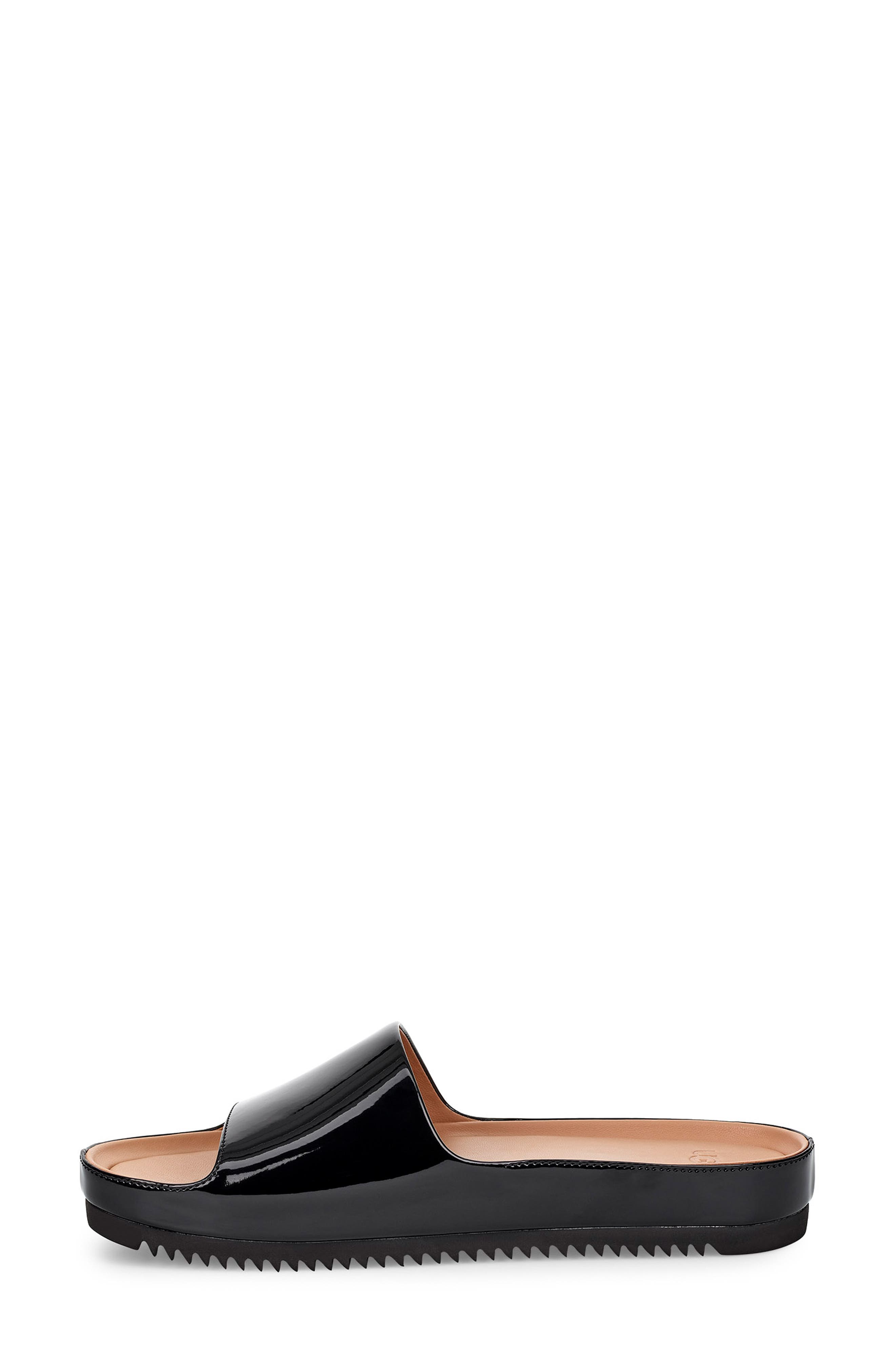ugg black patent slides