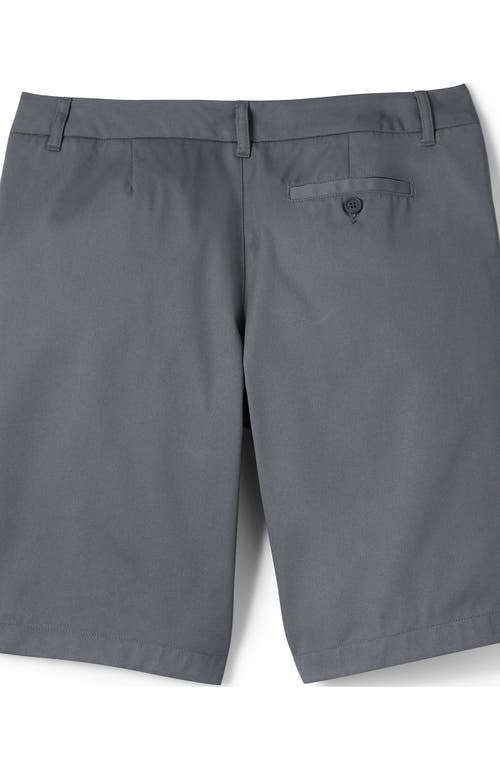 LANDS' END LANDS' END SCHOOL UNIFORM YOUNG  PLAIN FRONT BLEND CHINO SHORTS 