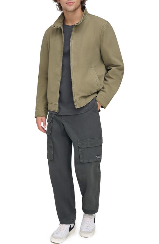 Levi's Harrington Cotton Jacket In Light Olive