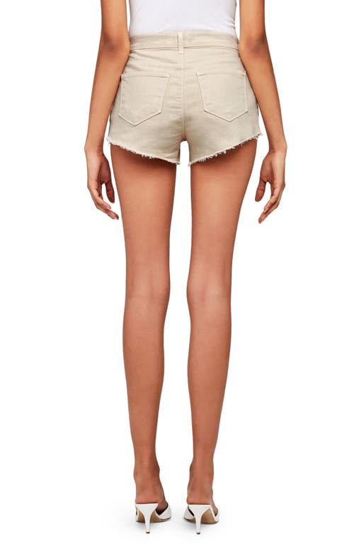 L Agence L'agence Audrey Cutoff Shorts In Biscuit