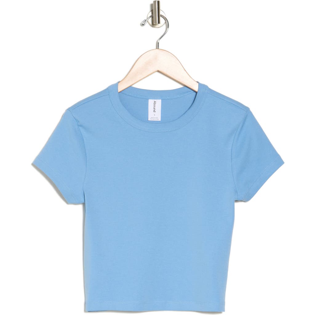 Shop Abound Short Sleeve Baby Tee In Blue Topsail