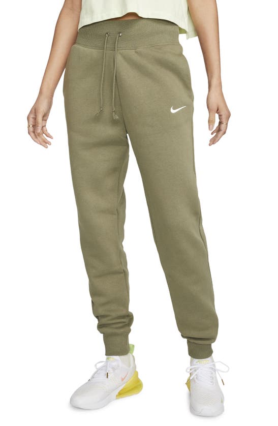 Nike Sportswear Phoenix Sweatpants In Medium Olive/ Sail | ModeSens