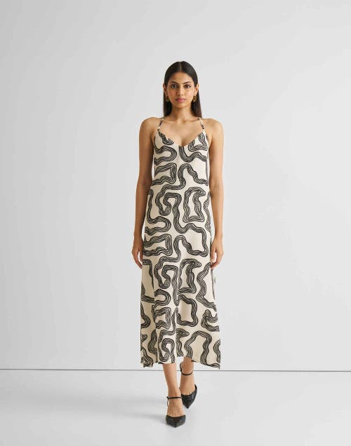 Reistor Midi Slip Dress In Maze