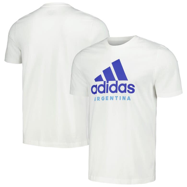 Shop Adidas Originals Adidas  White Argentina National Team 2024 Dna T-shirt