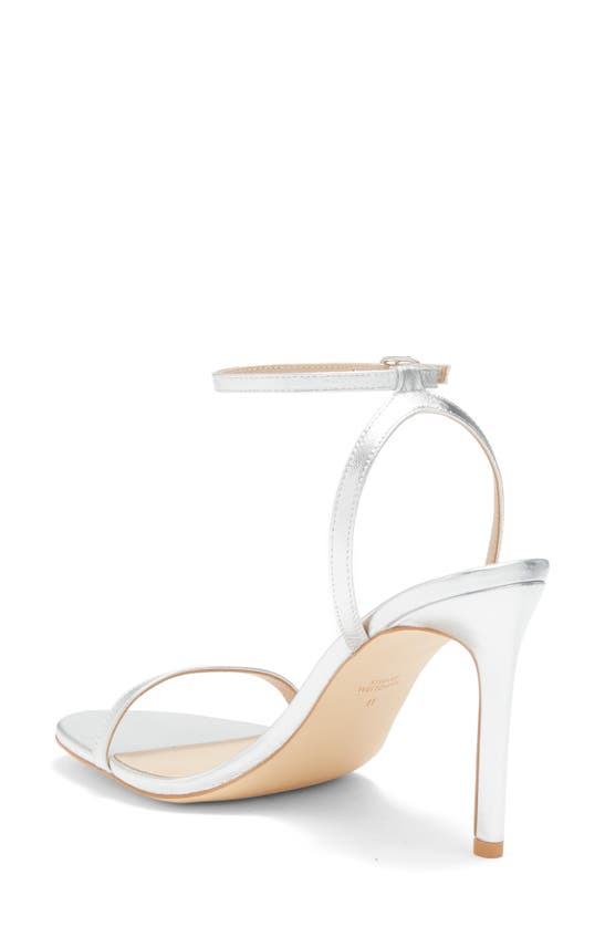 Stuart Weitzman Dancer 95 Sandal In Silver