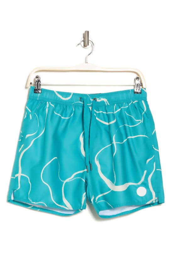 Shop Native Youth Swim Shorts In Teal