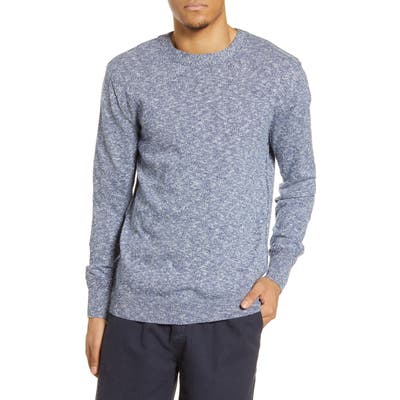 Scotch & Soda Slim Fit Cotton Blend Crewneck Sweater, Blue