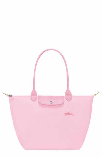 LONGCHAMP. Shoulder bag in two materials, nylon canvas a…