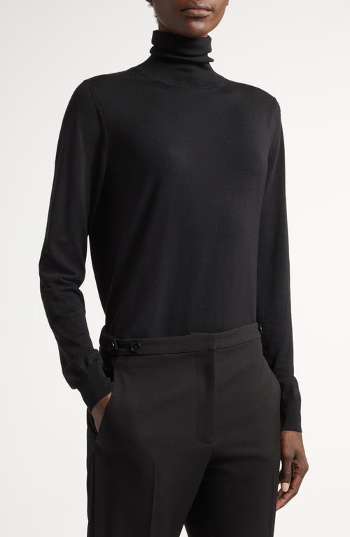 Shop The Row Heva Wool Turtleneck Sweater In Black