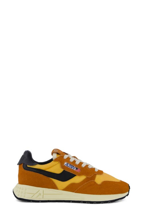 Autry Reelwind Low Sneaker In Hair/ Nylon Sunset/ Blk