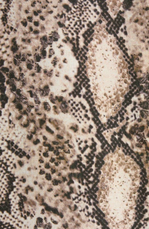 Shop Isabel Marant Keany Snakeskin Print Stretch Silk Dress In Natural