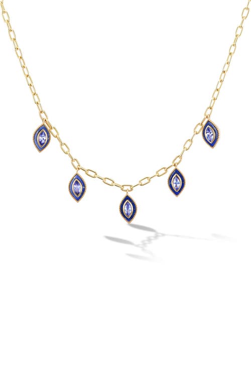 Orly Marcel Marquise Eye Charm Necklace in Blue at Nordstrom