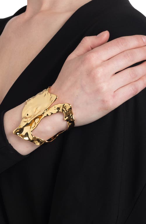 Shop Alexis Bittar Brut Cutout Angular Cuff Bracelet In No Stones