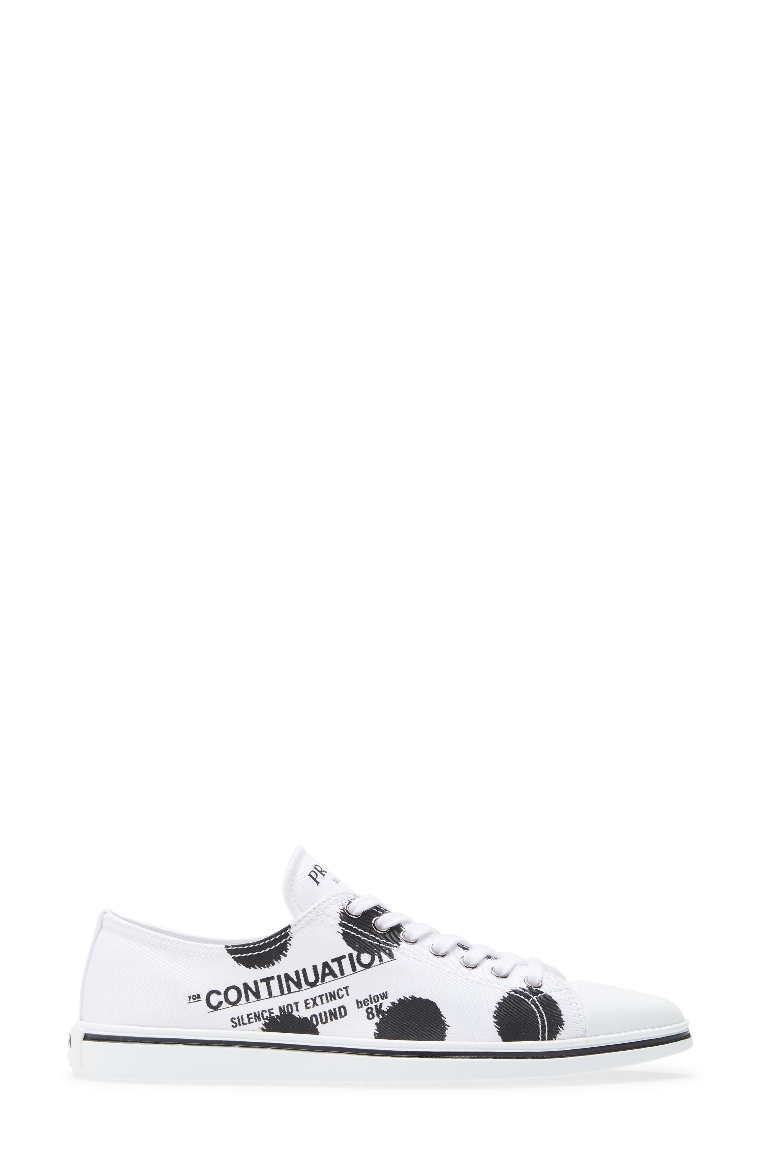 prada pointed toe sneaker