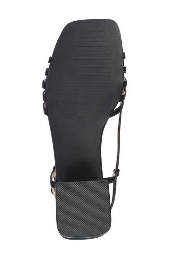 Journee Collection Shayana Block Heel Slingback Sandal In Black