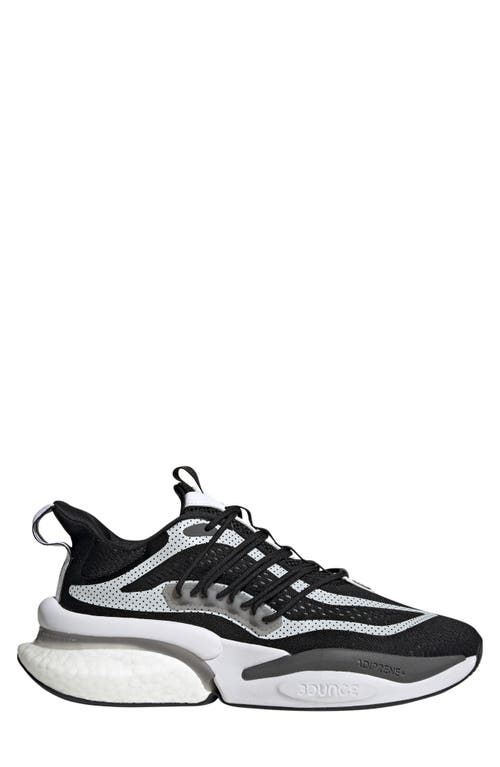 adidas Alphaboost v1 Sneaker in Black/Black/White at Nordstrom, Size 9
