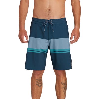 Volcom Quarta Static Stoney Board Shorts, Blue