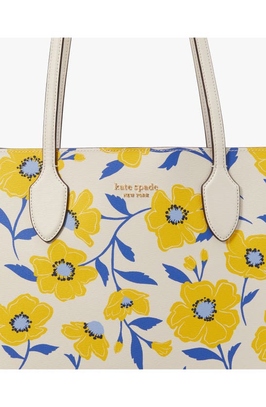 Shop Kate Spade Bleecker Sunshine Floral Print Tote In Cream Multi