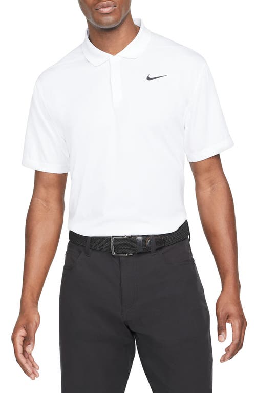 Nike Golf  Dri-fit Victory Golf Polo In White/black