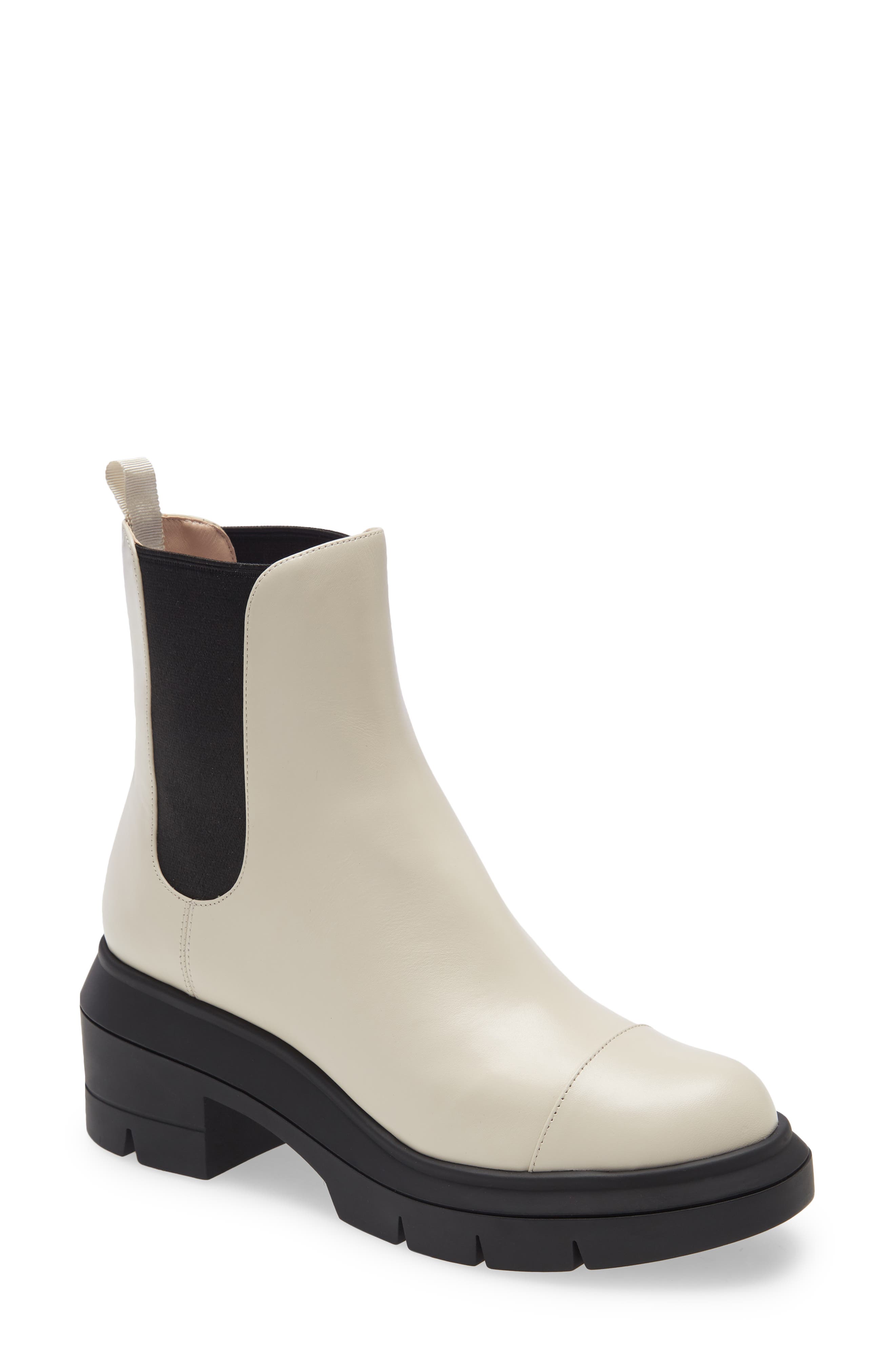 white stuart weitzman boots