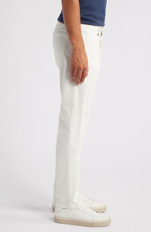 Jack Victor Stretch Cotton Five Pocket Pants In White