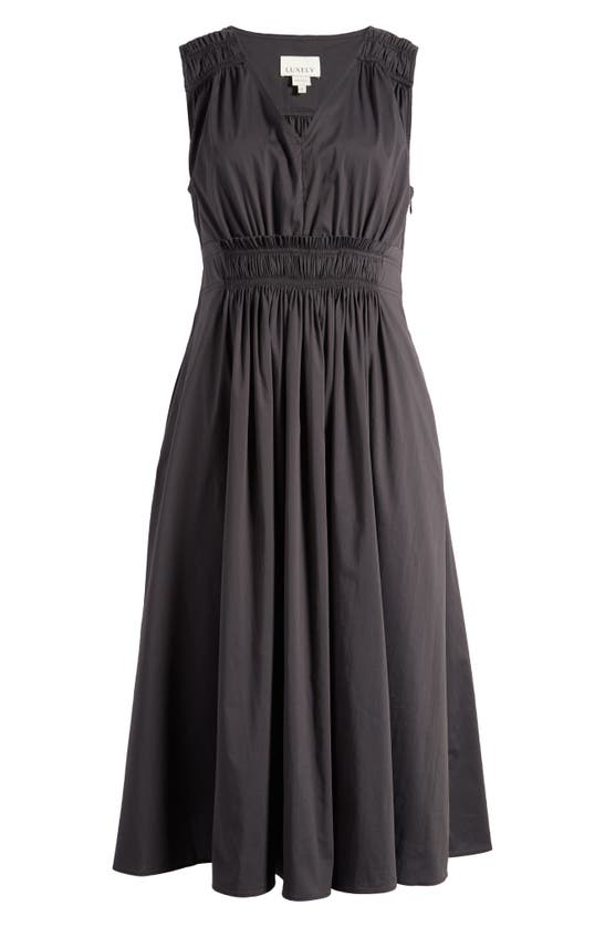 Luxely James Fit & Flare Midi Dress In Meteorite