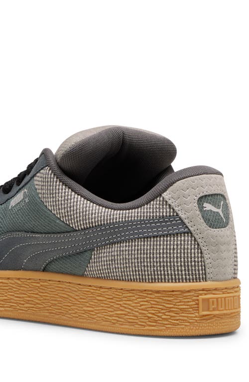 Puma Suede Xl Denim Sneaker In Shadow Gray-warm White