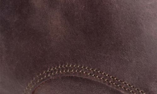 Warfield & Grand Plain Toe Leather Oxford In Dark Brown