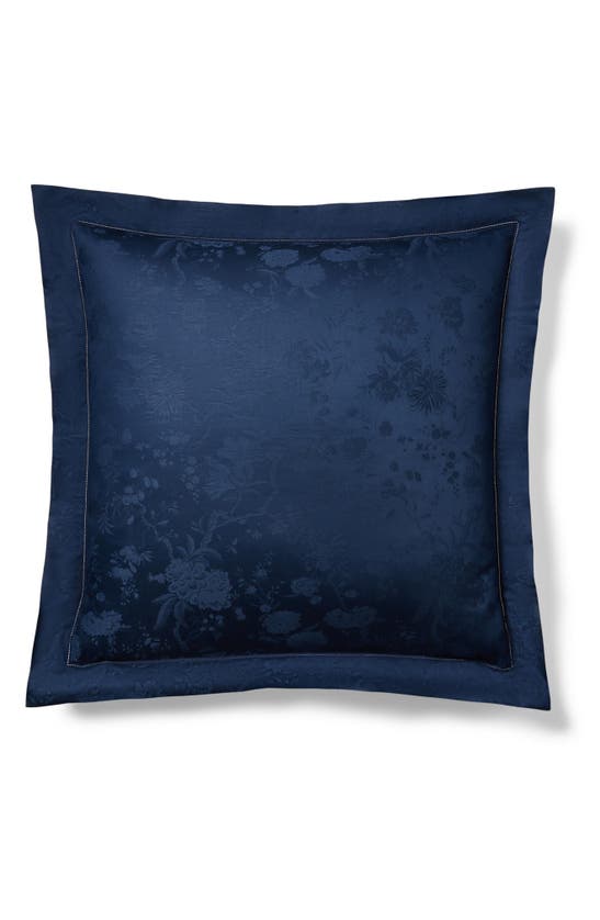 Shop Ralph Lauren Bethany Floral Jacquard Pillow Sham In Polo Navy