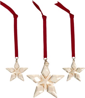 | Crystal Ornaments Swarovski 3 2023 Nordstrom of Set Star