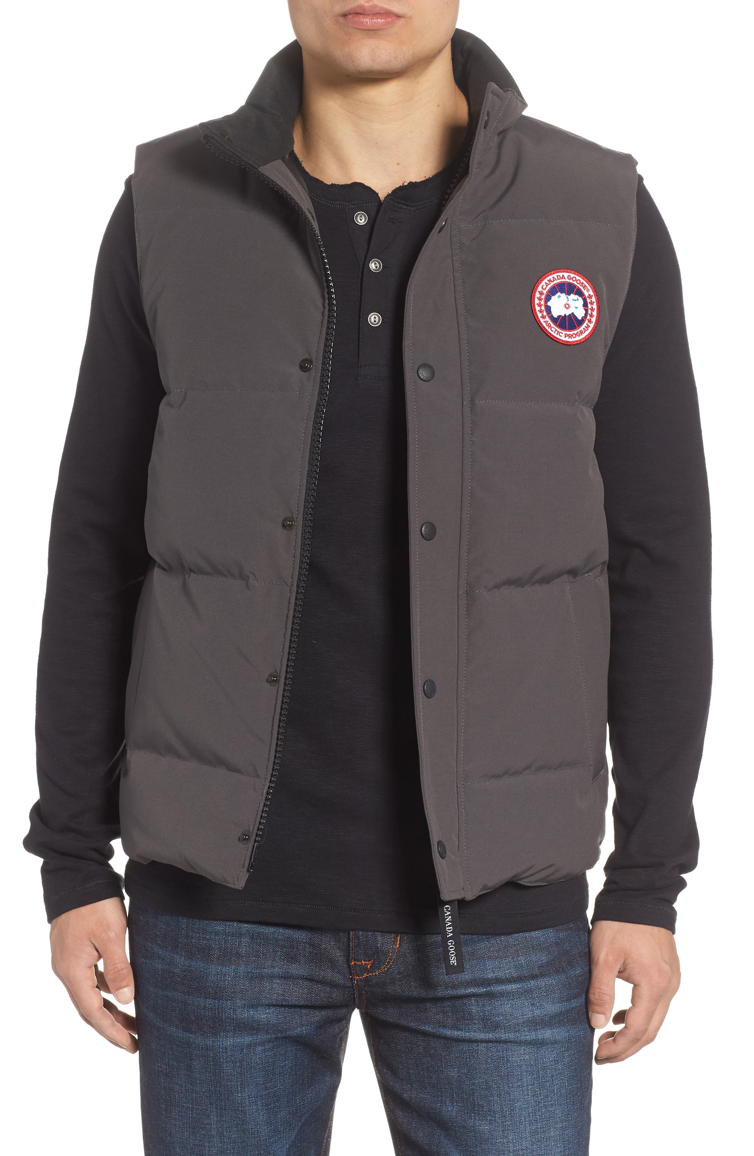 garson regular fit quilted down vest