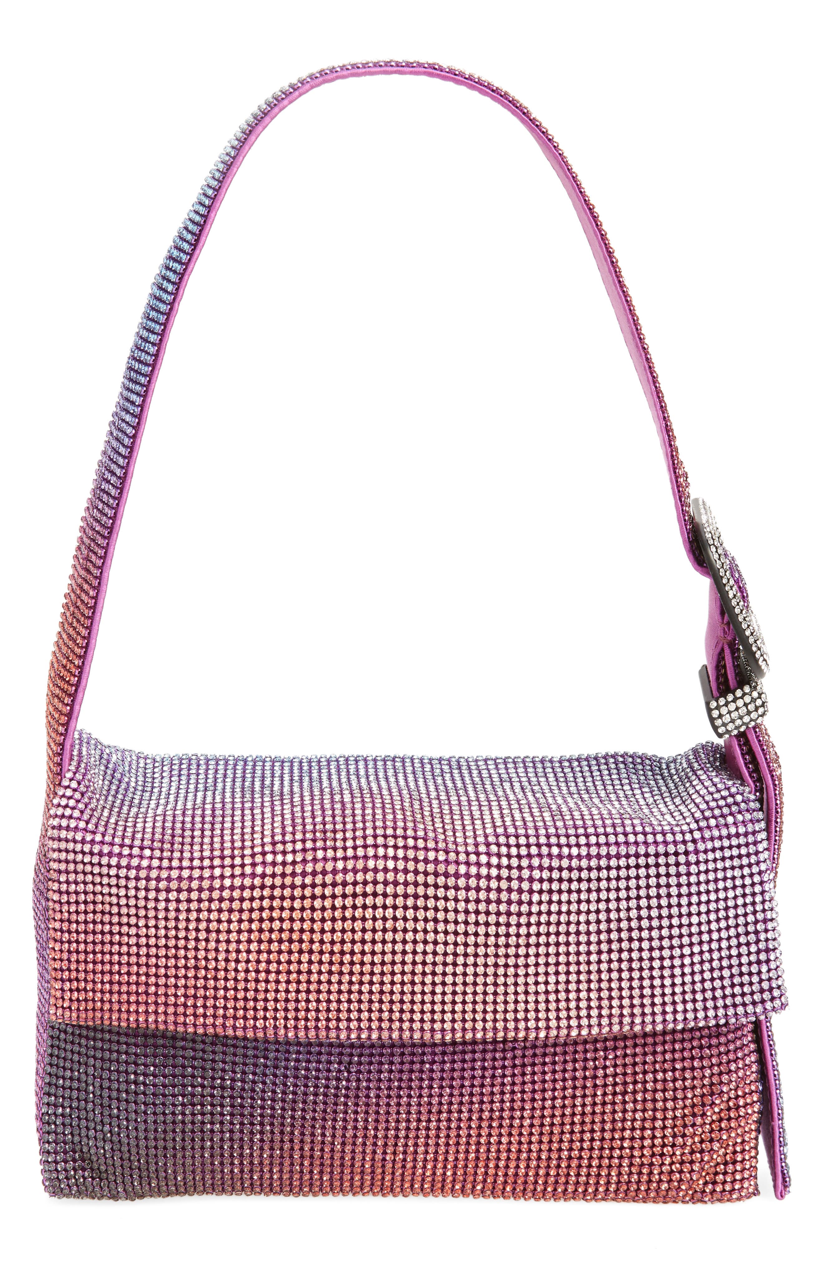 Benedetta Bruzziches rhinestone-embellished shoulder bag - Purple