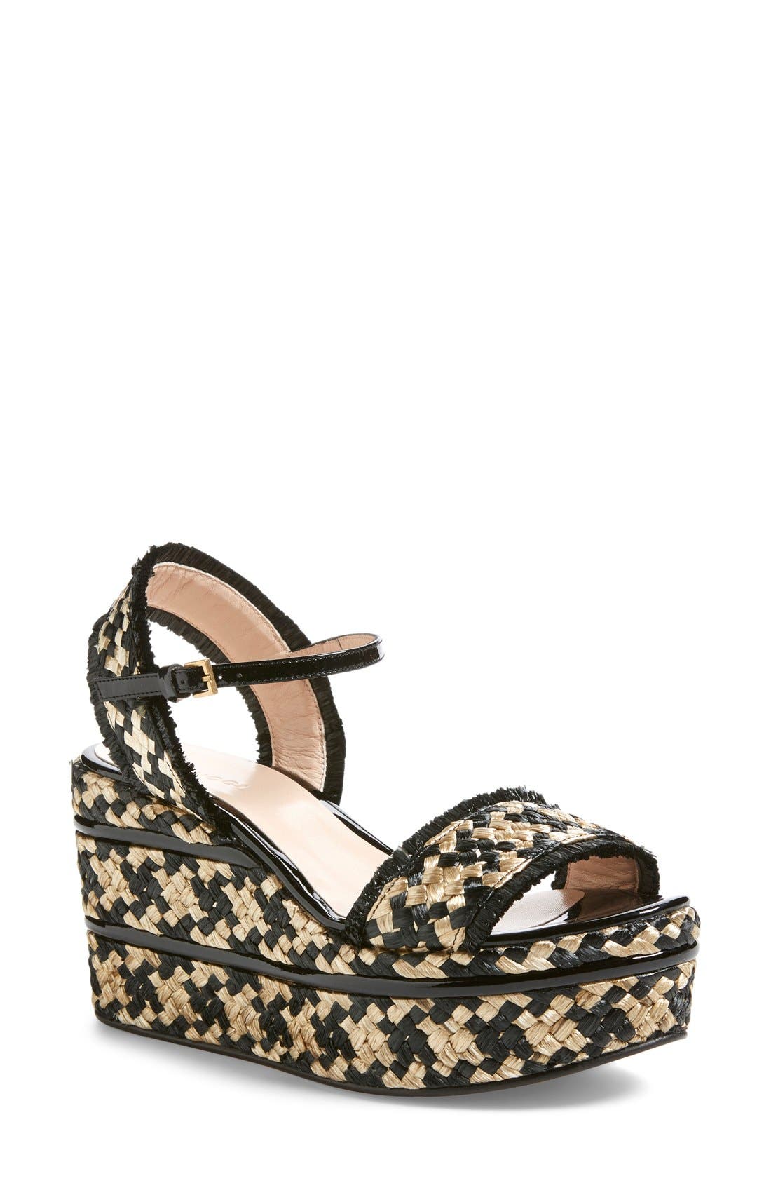 Gucci 'Maya' Wedge Platform Sandal (Women) Nordstrom