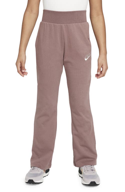 Nike Women's  Sportswear Phoenix Fleece High-waisted Wide-leg Sweatpants In Smokey Mauve/ Sail