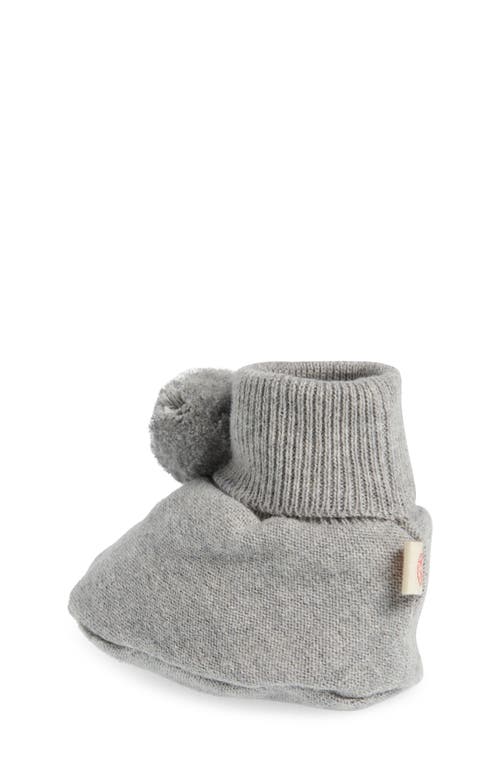 Shop Pink Lemonade Pompom Cotton Bootie In Grey