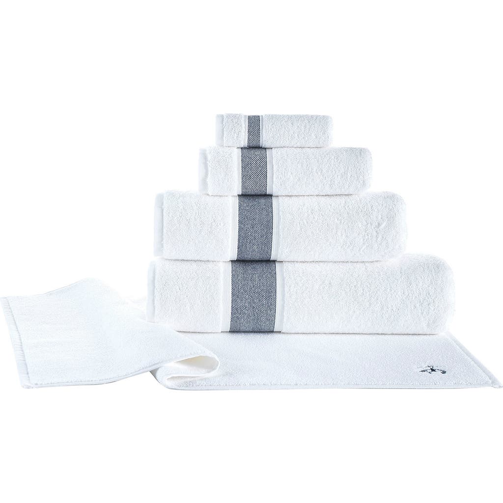 Brooks Brothers Ottoman Rolls 2-pack Turkish Cotton Bath Towels In White