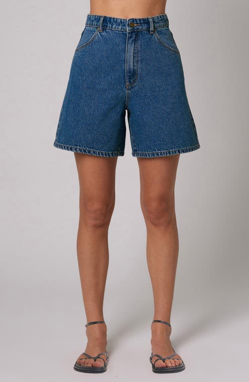 Rolla’s Rolla's Super Mirage High Waist Denim Shorts in Mid Vintage Blue
