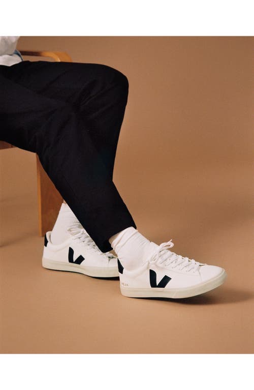 Shop Veja Gender Inclusive Campo Sneaker In Extra White/black