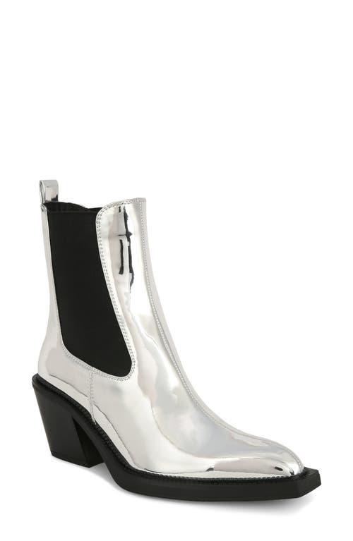 Circus Ny By Sam Edelman Mindy 2 Metallic Chelsea Bootie In Soft Silver