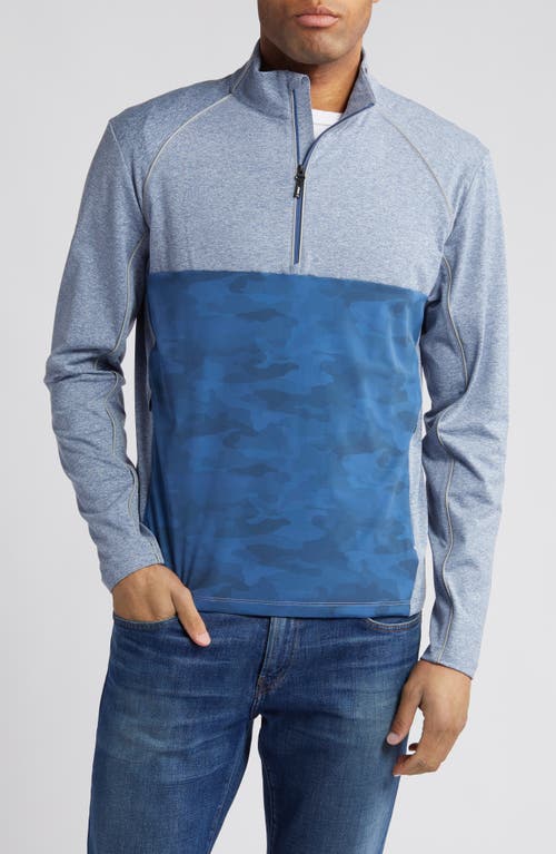 johnnie-O Keiser Camo Half Zip Performance Pullover at Nordstrom, R