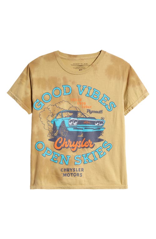 Philcos Kids' Chrysler Good Vibes Cotton Graphic T-Shirt Natural Cloud Wash at