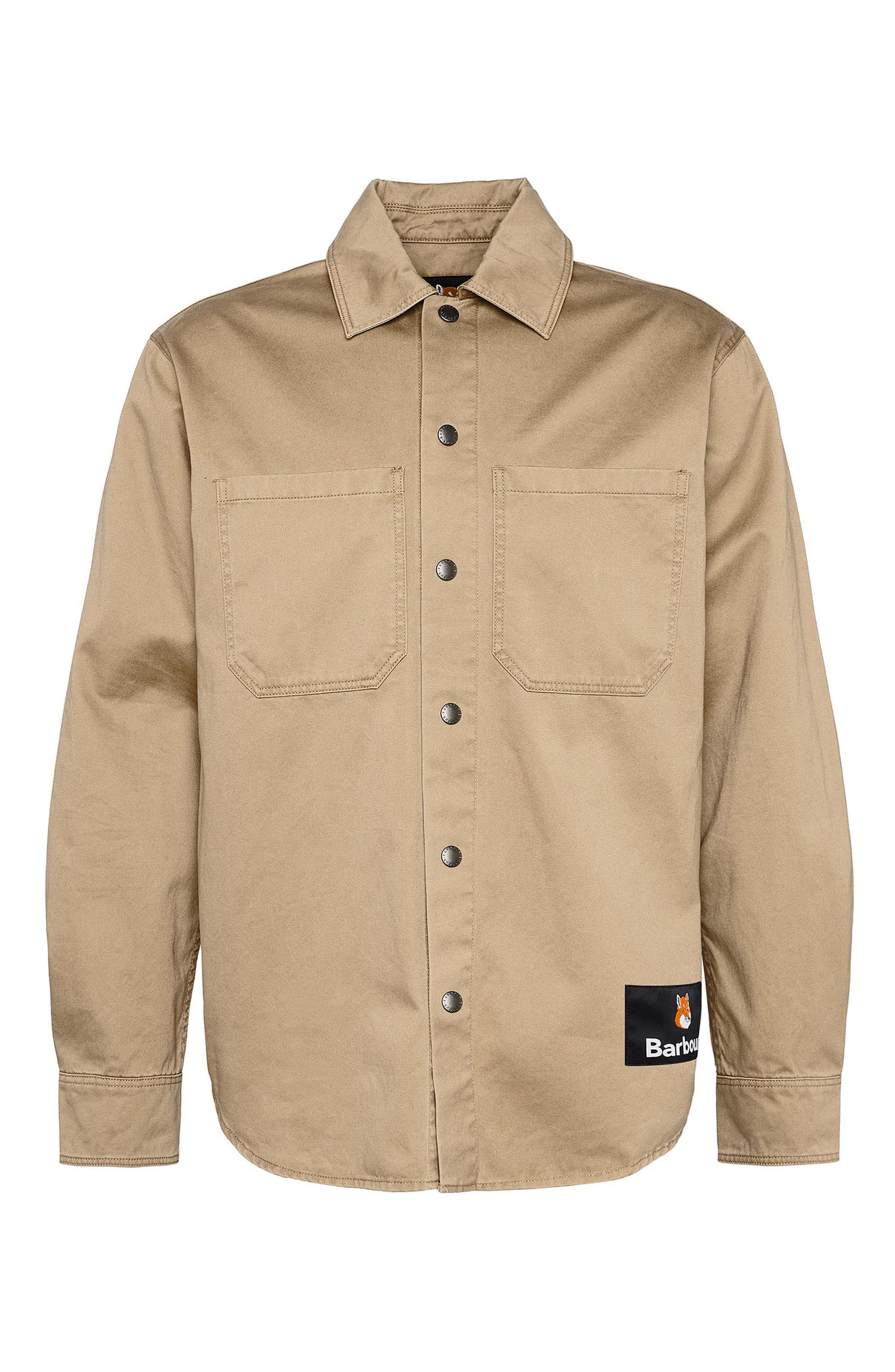 Barbour x Maison Kitsuné Cotton Twill Overshirt in Trench | Smart