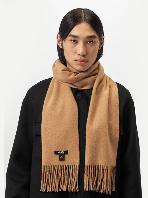 Gobi Cashmere Cashmere Fringed Scarf In Sheepskin