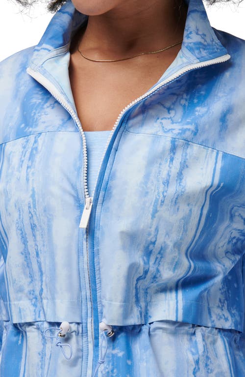 Travismathew Girls' Weekend Blouson Jacket In Cornflower Blue Multi