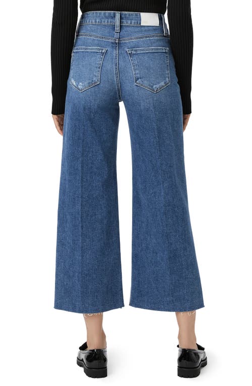 PAIGE PAIGE ANESSA RAW HEM HIGH WAIST ANKLE WIDE LEG JEANS