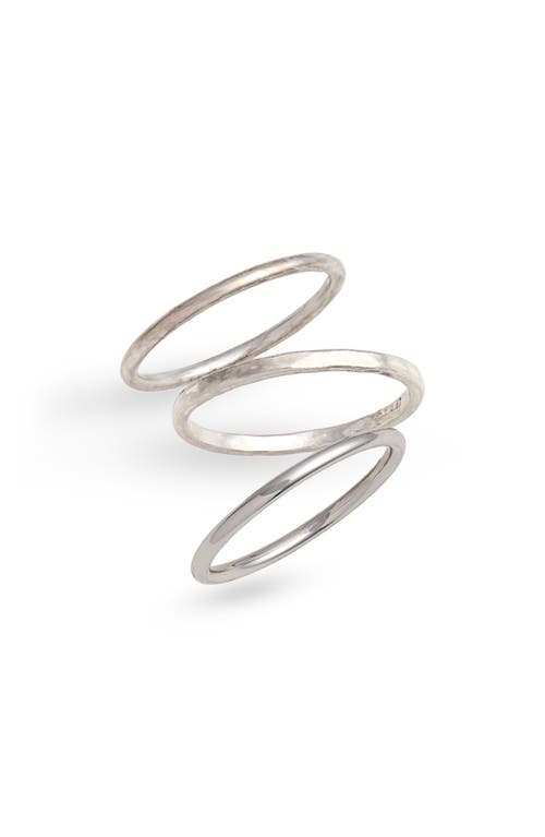 Delicate Stacking Ring Set in Mixed Metal