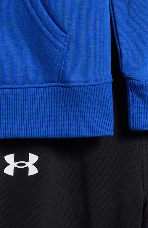 Shop Under Armour Kids' Ua Rival Zip Hoodie & Sweatpants Set In Team Royal