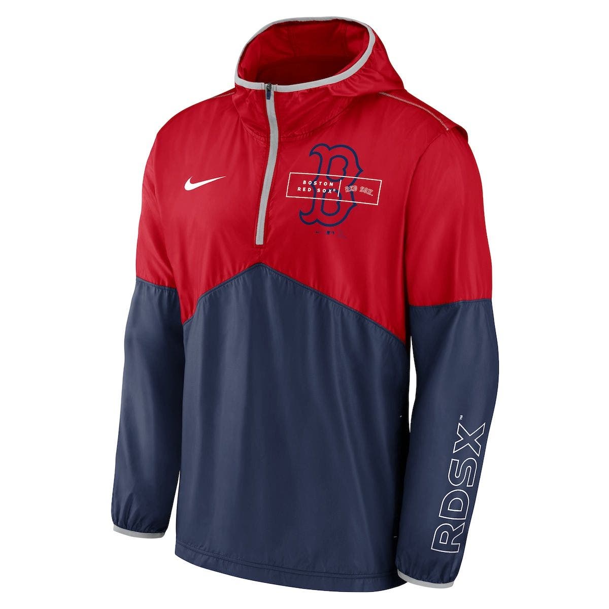 mens nike red half zip